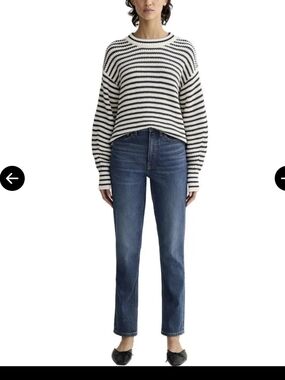 Everlane The Cheeky Jeans  Straight Leg  Jeans Blue Washed